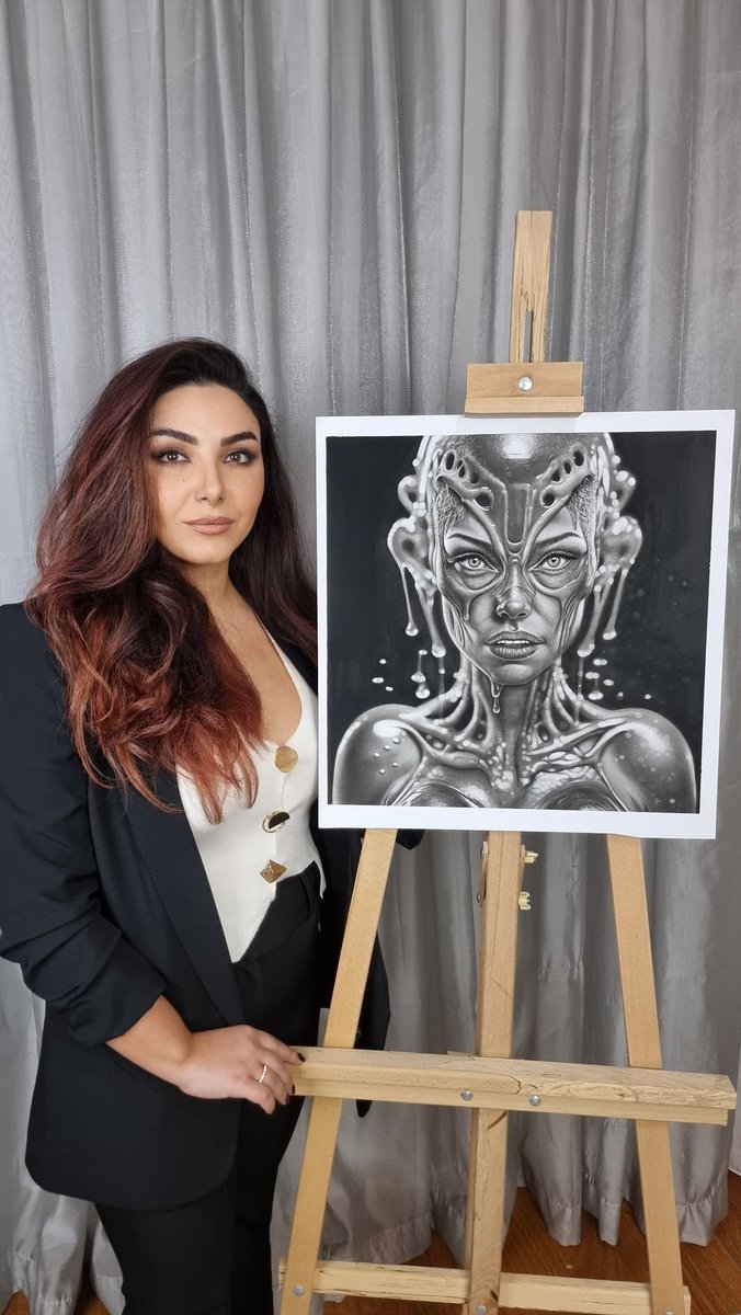 Gm Everyone 👋 😊
Have a beautiful week ahead

This is one of the two available works of my hyperreal drawings on the Foundation

"Cosmic Wanderers"
Hand drew with pencil and graphite

Listed on <a href="/Diz_Iz_/">Diz-Iz</a> curated by <a href="/v_xtra/">Vic</a>
Link in comments
#NFTCommunity #nftart
#AOTC