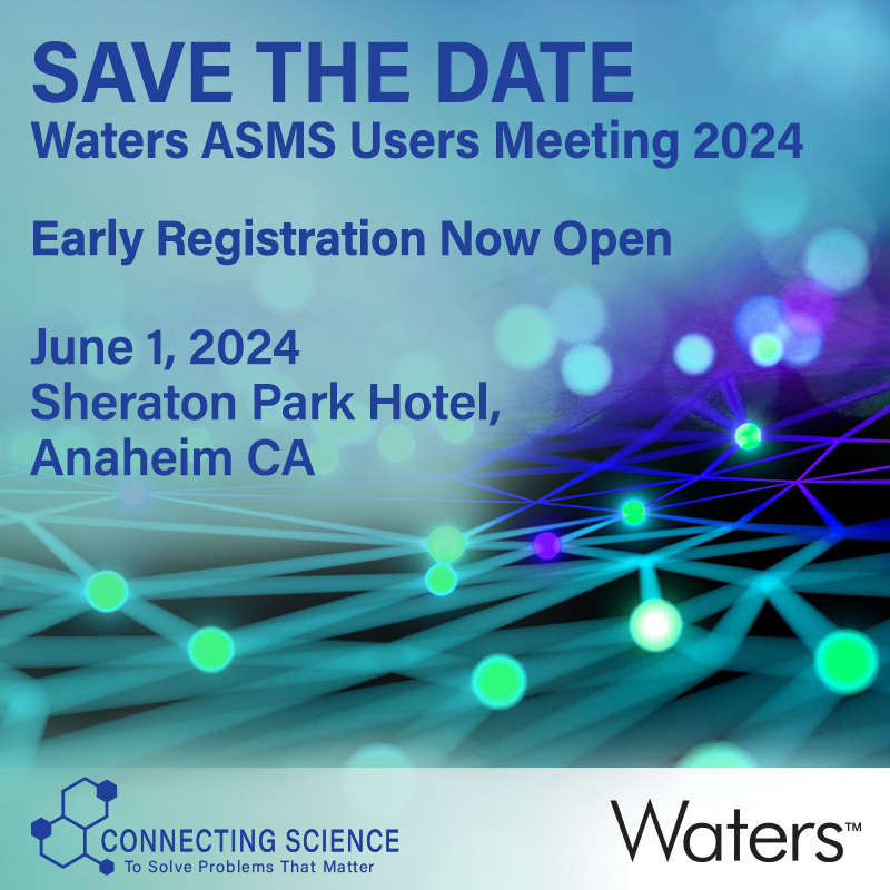 Join us at the Waters ASMS Users Meeting 2024. We're bringing together leaders in the MS community and launching our latest instrument bringing performance at speed to more labs. Register now for your free place:
bit.ly/3Otx8z5 #massspectrometry #massspec #ASMS2024