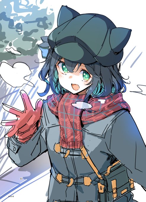 みゃーまいちゃんコート可愛かったねえ。なファンアート落書きです 