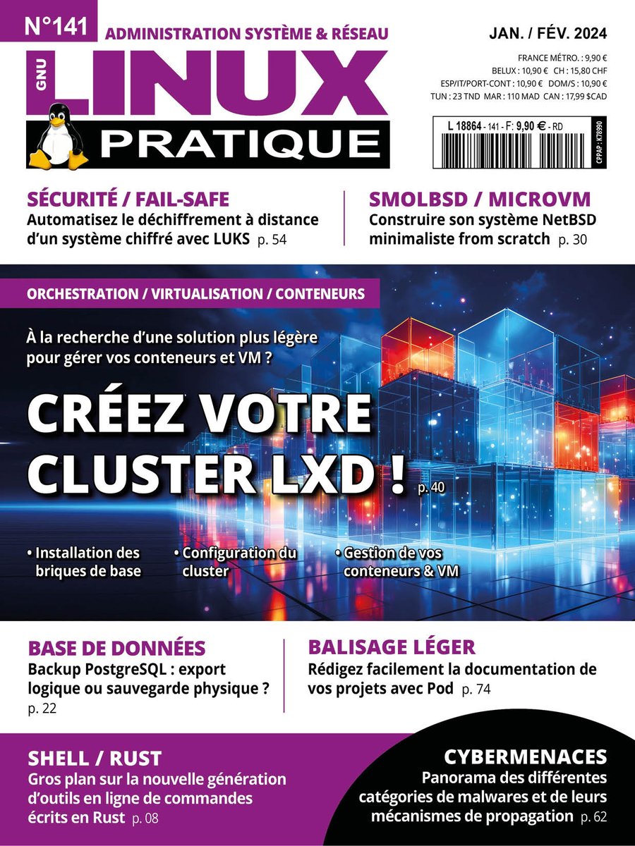 sysopspratique's tweet image. Plus que 10 jours pour trouver en kiosque notre dernier numéro ou profiter des frais de ports offerts sur boutique.ed-diamond.com/en-kiosque/167… #LXD #orchestration #virtualisation #conteneurs
