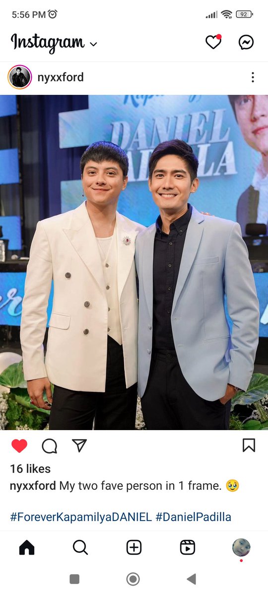 CristeJocson's tweet photo. Thank You sir Robi Dominggo for being such a good friend of Daniel Padilla. Salute to you sir :) @robertmarion https://t.co/DV9IjThlrf
