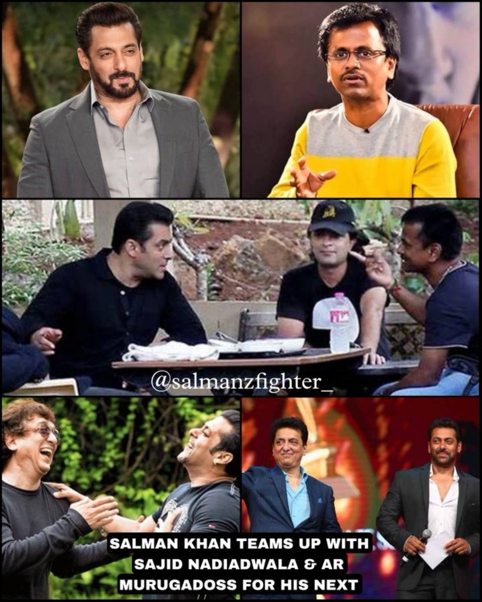 #SalmanKhan &amp; AR MURUGODOSS Coming together for big action packed movie... .

This Duo will create another magic on BO🔥