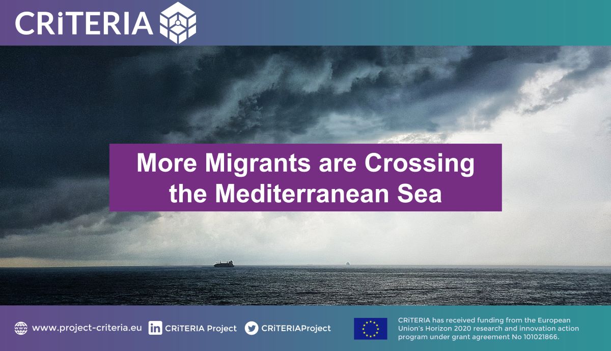 📑New #CRiTERIA post by @CKassimeris from @CoE_CERIDES on the rising numbers of #migrants crossing the #MediterraneanSea: ➡️project-criteria.eu/more-migrants-… #H2020 #migration #RiskAnalysis #BorderSecurity