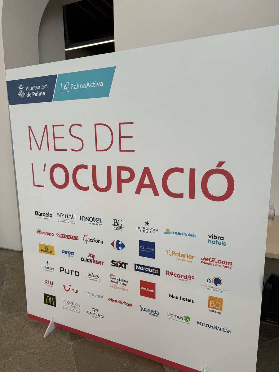 PalmaActiva's tweet photo. Benviguts i benvigudes al Mes de l’Ocupació de PalmaActiva @ajuntpalma . https://t.co/rHDAmYEkBq https://t.co/7rIOsfz8Y5