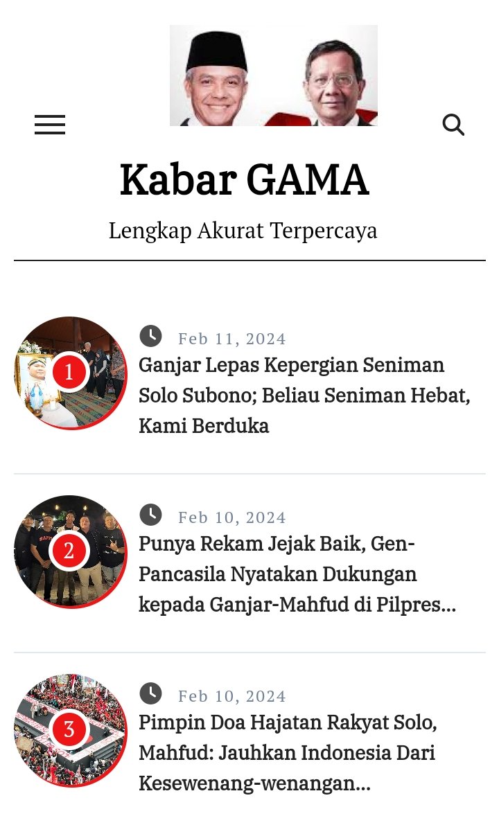 Kabar Ganjar Mahfud tweet media