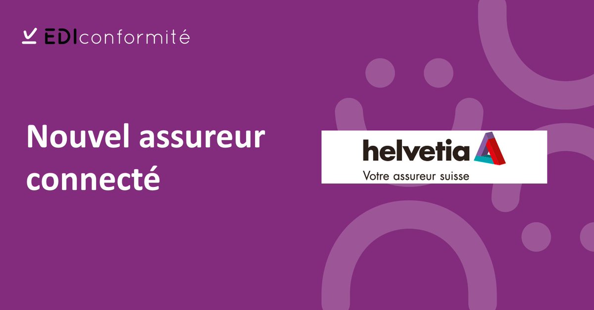 🆕 Helvetia Assurances France rejoint #EDIconformité
 
Vous êtes courtier partenaire de Helvetia Assurances France 
💻  Connectez-vous sur #EDIconformité
🔗 Acceptez la liaison avec votre assureur
🖊 Complétez vos questionnaires et publiez-les.
 
Contactez-nous 👍