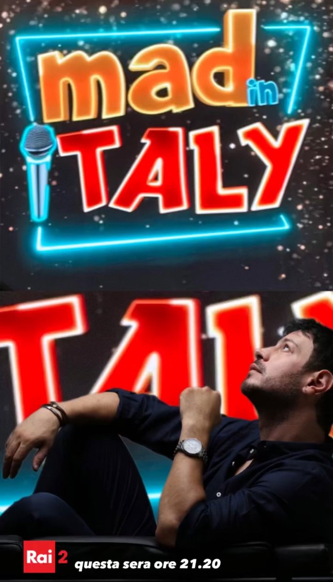 Questa sera ora 21.20 su Rai2 #madinitaly