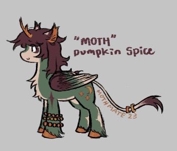 mothmate's tweet photo. @cypson_ This is my little guy :D they’re a kirin / pegasus hybrid but can’t really fly or use magic https://t.co/utUwMPyuLM