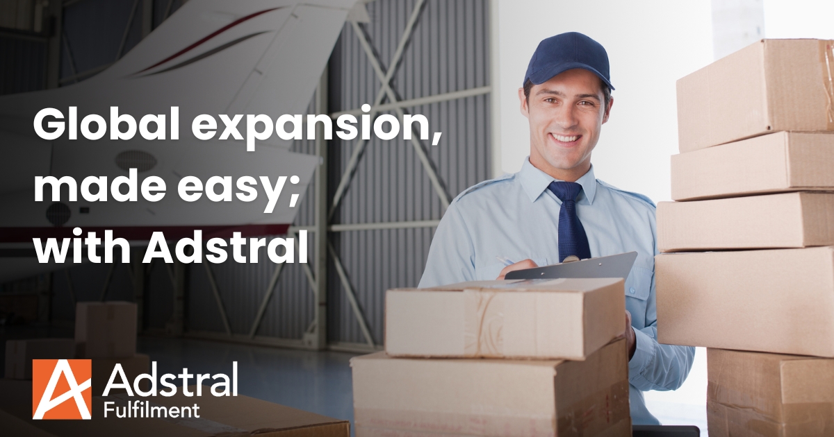 Global expansion, made easy with Adstral.
Hassle-free international shipping, automated customs formalities and competitive rates. Your business, worldwide.

#AdstralFulfilment #BeautyCosmetics #3PLServices #Adstral#ProductLabelling #Branding #AdstralQuality #Sustainability