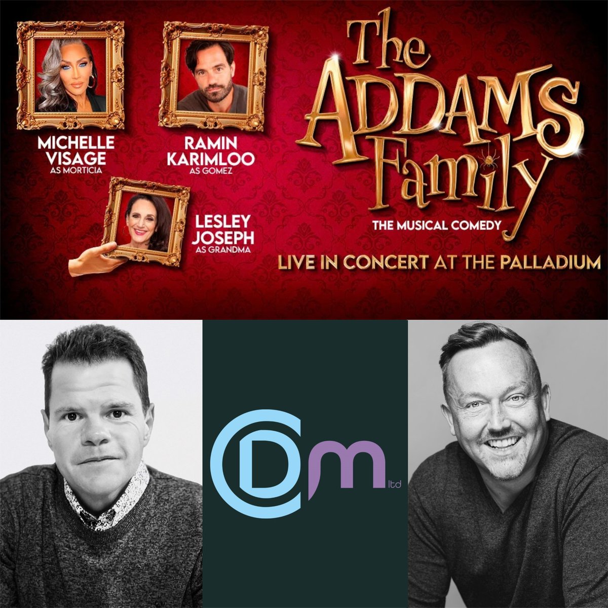 The Addams Family in Concert plays The London Palladium today and tomorrow, and features the work of creative clients BEN CRACKNELL (@bcracknell) - Lighting Design & ANDREW HILTON (@andrewhiltonmd) - Musical Direction. @LondonPalladium @AddamsFamilyUK