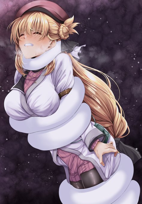 (Skeb)白い触手に締め付けられるアニエス(;・∀・) 