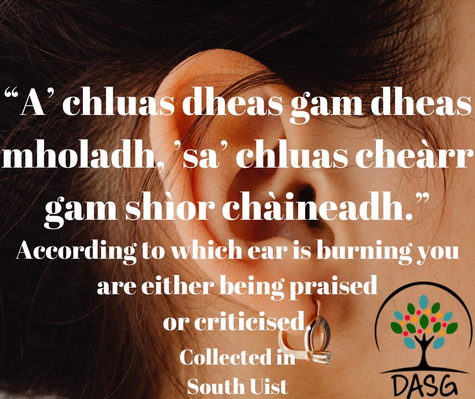 DASG_Glaschu's tweet photo. đ
"A' CHLUAS DHEAS GAM DHEAS MHOLADH
'S A' CHLUAS CHEĂRR GAM SHĂOR CHĂINEADH"
đ
#Moladh #CĂ ineadh #EarsBurning #Goisid #Gabhann #Gossip #Cabadaich
#GnĂ thasCainnt #GaelicIdiom
đ±
#Alba #Scotland
#GĂ idhlig #ScottishGaelic
#DigitalArchiveofScottishGaelic #DASG https://t.co/NSAm6xpgEN