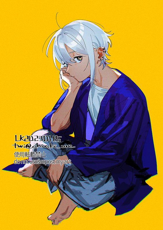#三連休はフォロワーさんが増えるらしい 
ずっと描いてたOC 
