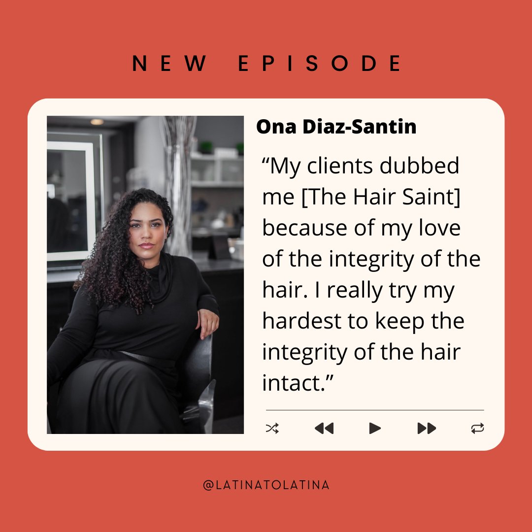 🔆 NEW EPISODE FT. ONA DIAZ-SANTIN @thehairsaint The celebrity hair stylist, curl expert and owner of 5 Salon Spa shares the ways the pandemic tested her business and her faith and the importance of never being “too good” to be of service. 🎙️Listen here: ow.ly/f8NP50Q37uY