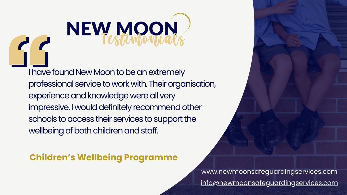 NewMoon_SS's tweet photo. Our Children's Wellbeing Programmes are designed to increase the confidence and resilience of participants, while uniquely equipping professionals in education settings to not only continue the work but use the tools to support their own wellbeing. 

💻 https://t.co/F0BIlh3D6q https://t.co/ggiDQQHCn3