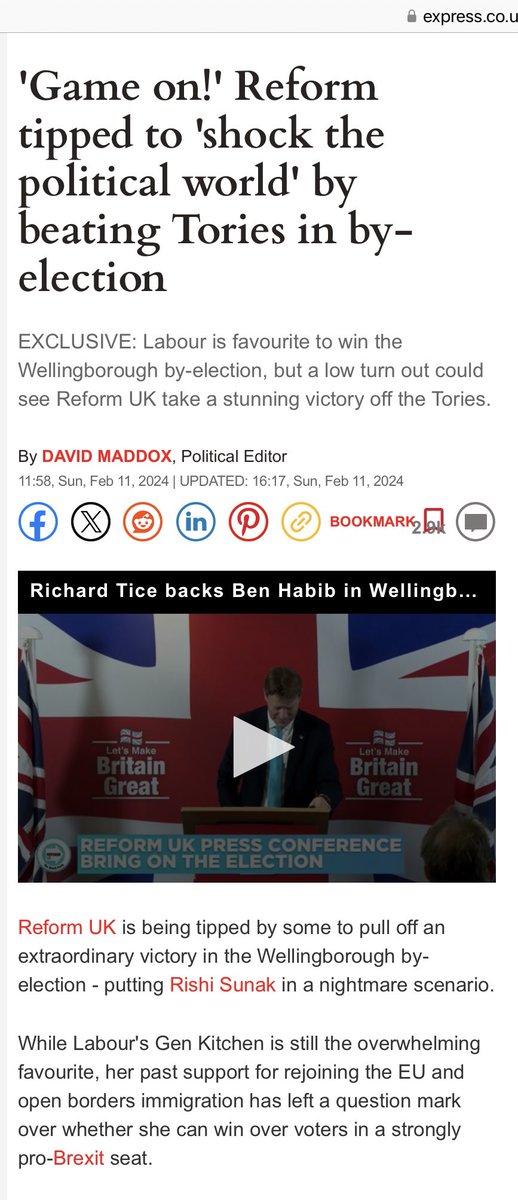 BrexitBuster's tweet photo. I’ve filed away this screenshot ready to take the piss out of Reform UK unmercifully when Ben Habib crashes and burns at the Wellingborough by-election. A lost deposit will cheer me up no end. 🥳
#ReformedHam https://t.co/aEzdMkrfis