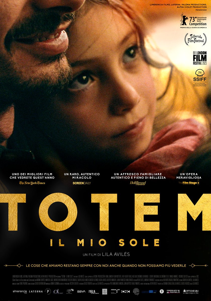 Vi presentiamo il poster di #TotemIlMioSole, il nuovo film della regista #LilaAviles, dal 7 marzo al cinema con Officine UBU.