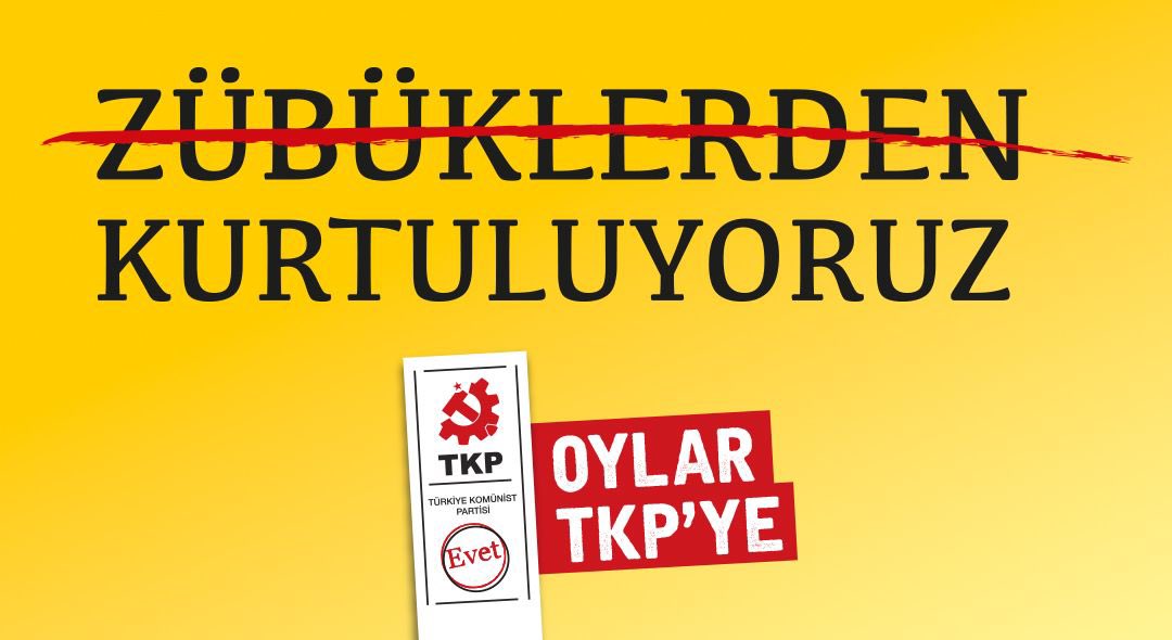 TKP yerel seçimlerde mümkün olduğu kadar fazla zübükten kurtulma çağrısı yapmaktadır.

Herkes bilsin ki bazı şeyler satılık değildir. #oylarTKPye

➡️tkp.org.tr/aciklamalar/tk…

#komünistbelediyecilik #yerelseçim2024