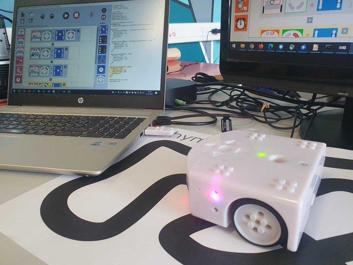 IENLuxeuil's tweet image. Constellations Maths cycle 3 : prise en main des robots Thymio &amp;amp; résolution de Défis programmation.
#ERUN @DSDEN70 @DelphineRaba