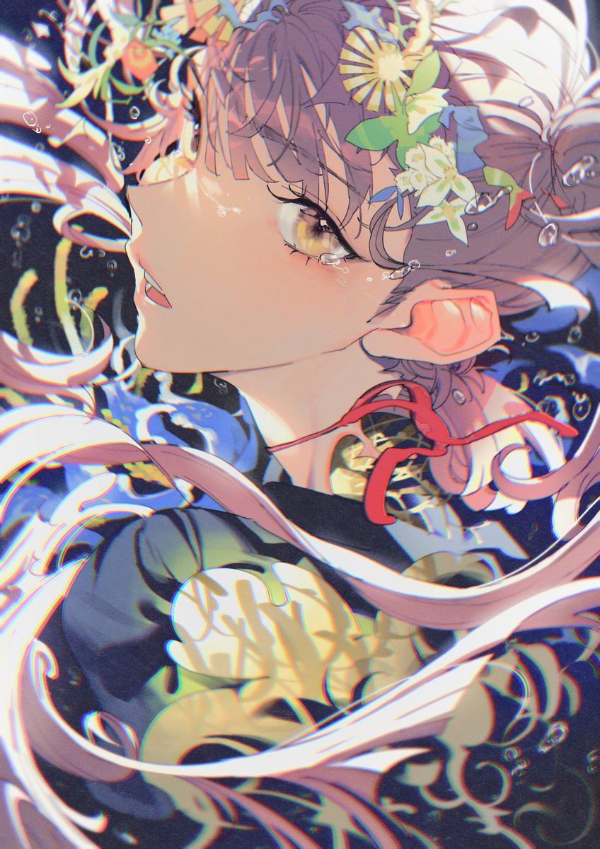 「水中花 」|おのでら🔞新作販売開始！のイラスト