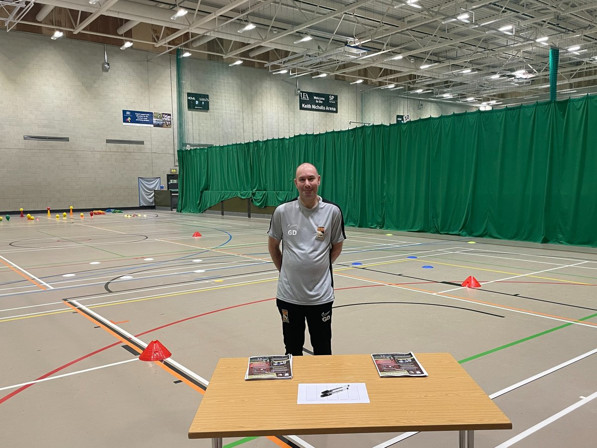 We are at the Norfolk SEND festival at @SportsparkUEA today showcasing all things disability football. 🙌 Our Disability Football Ambassador, Graeme Davies, is delivering taster sessions for those attending to get involved with! #NorfolkFootball ⚽️