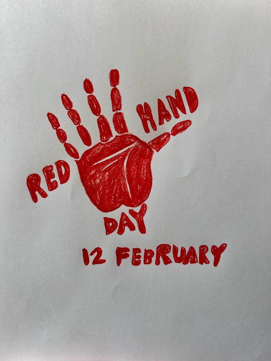 On 12 February - the Red Hand Day - we call on all parties to stop & prevent the recruitment and use of children in armed conflicts, and ensure their social reintegration into society
 #RedHandDay #RaiseYourRed #ChildrenNotSoldiers
@NorwayMFA @childreninwar @UNICEF @save_children