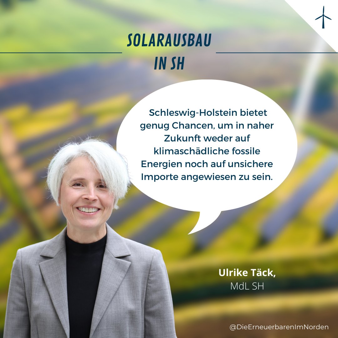BUND SH und LEE SH haben die Landesregierung aufgefordert den Ausbau von PV-Freiflächenanlagen in SH voranzutreiben.

Das sagt Ulrike Täck, MdL, zu dem Thema.
