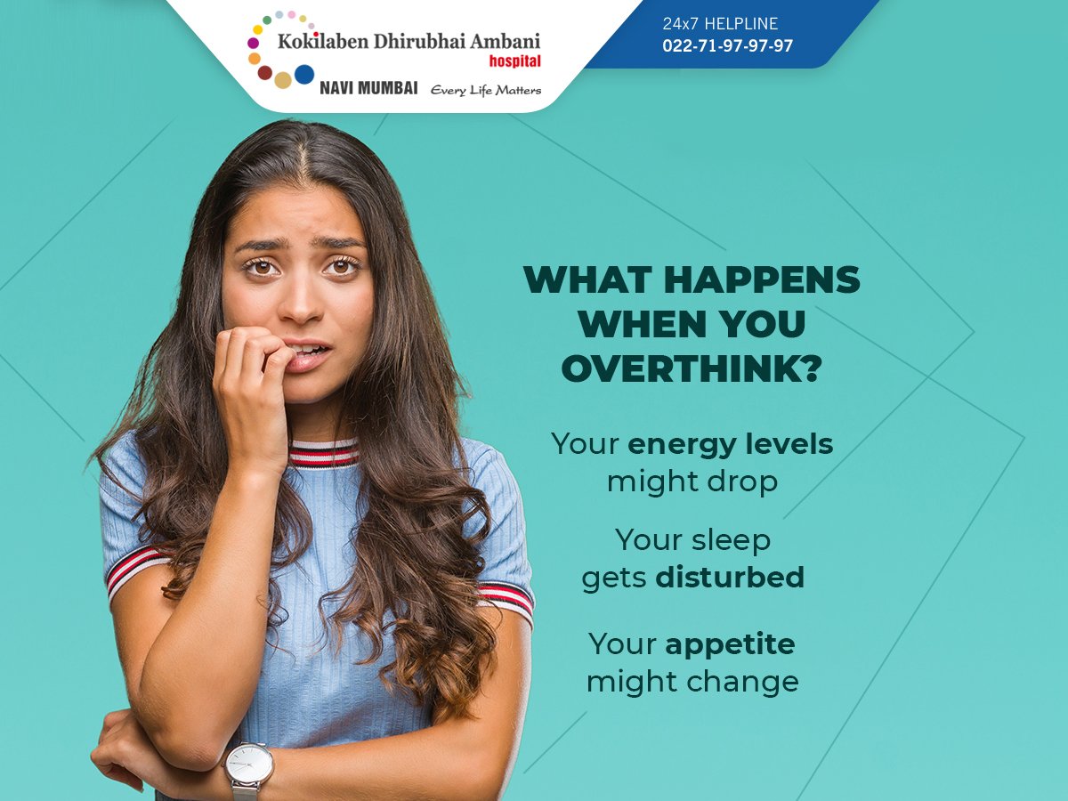 KDAHNaviMumbai's tweet image. According to statistics, 73% of adults between the ages of 25 &amp;amp; 35 #overthink. This habit can have a lot of negative consequences on your well-being. Talking to a therapist or a friend, writing down your worries, &amp;amp; practicing meditation are ways to reset &amp;amp; declutter your mind.