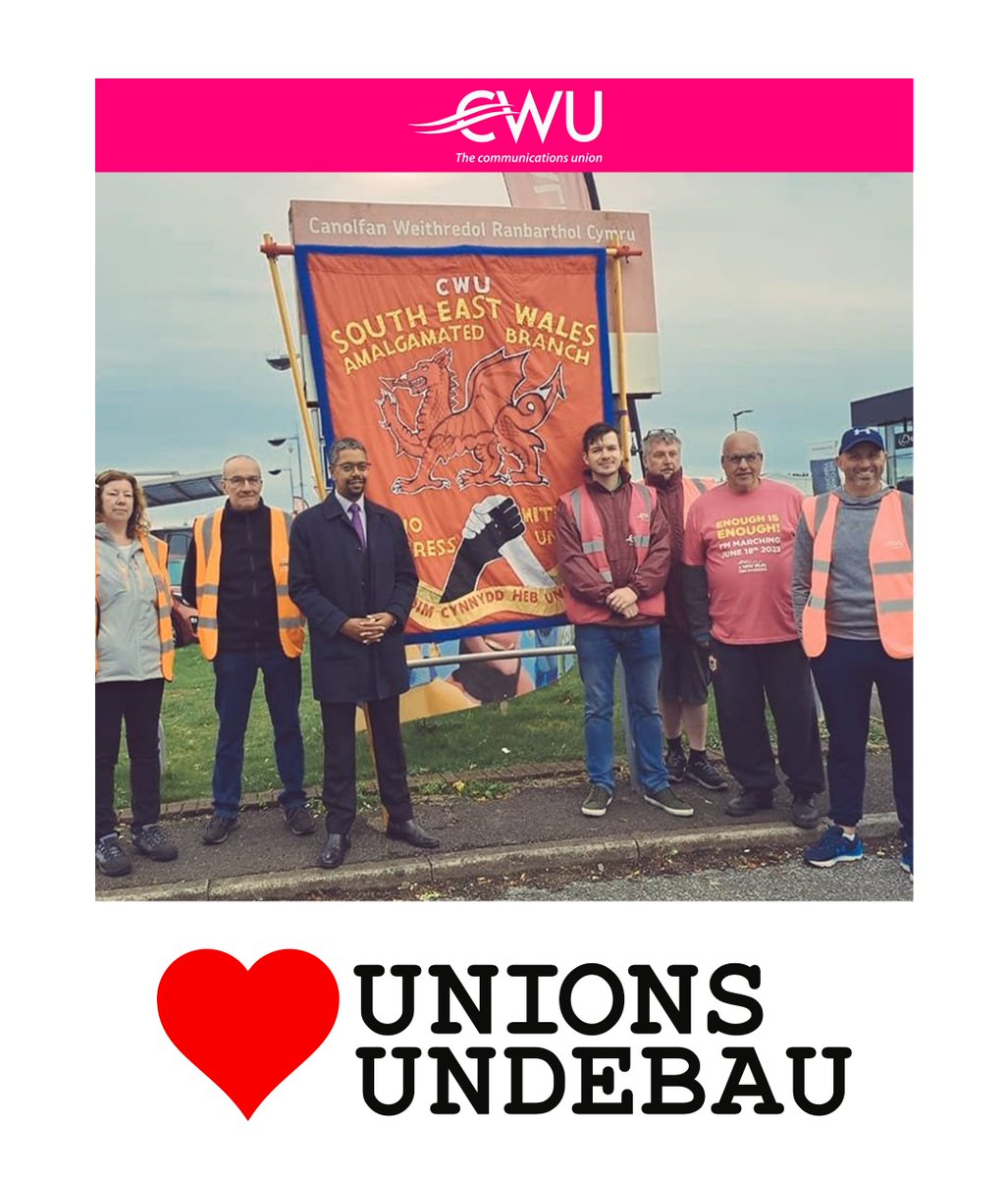 Starting #HeartUnions Week by celebrating @CWUnews, who do vital work to support postal, telecoms and tech workers. I've been proud to stand on the picket line with them. Workers’ rights would be at the heart of my agenda as First Minister. #JoinAUnion