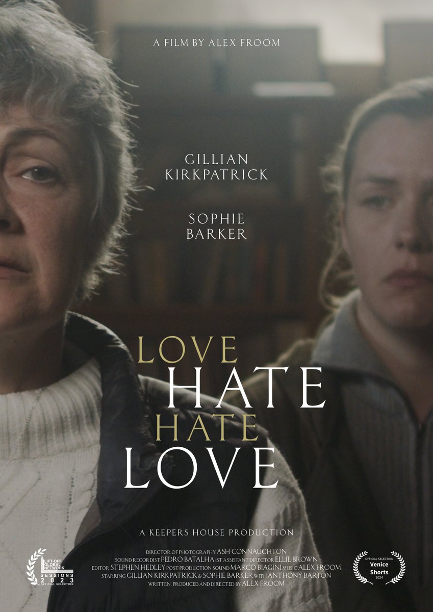 Our debut short, 'Love, Hate, Hate, Love' has just been accepted into Venice Shorts Festival in LA!
#filmfestival #veniceshorts #shortfilm #losangelesfilm