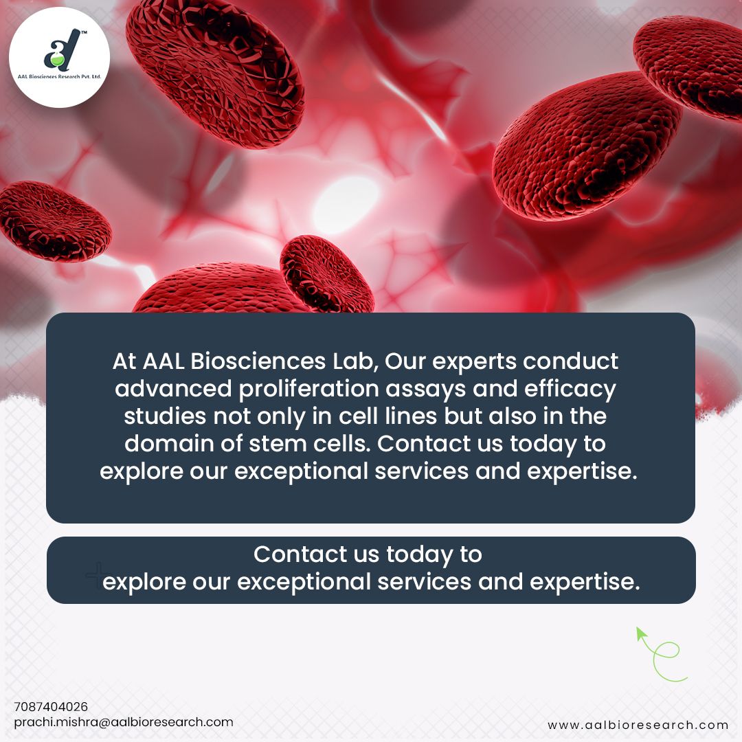 AALBiosciences's tweet photo. AAL Bio sciences provides services for efficacy studies in cell lines. We are pioneer specialized lab in tricity. #AALBio #BioPharma #Tricity https://t.co/6HoZeflBKu