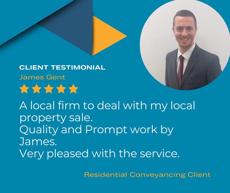 James Gent is a credit to our Residential Conveyancing team, and his hard work and passion are only reflected in his positive testimonials. 

Looking for a Conveyancing Solicitor? Head to our website to find out how our team can assist you. 

jordanssolicitors.co.uk/personal-servi…