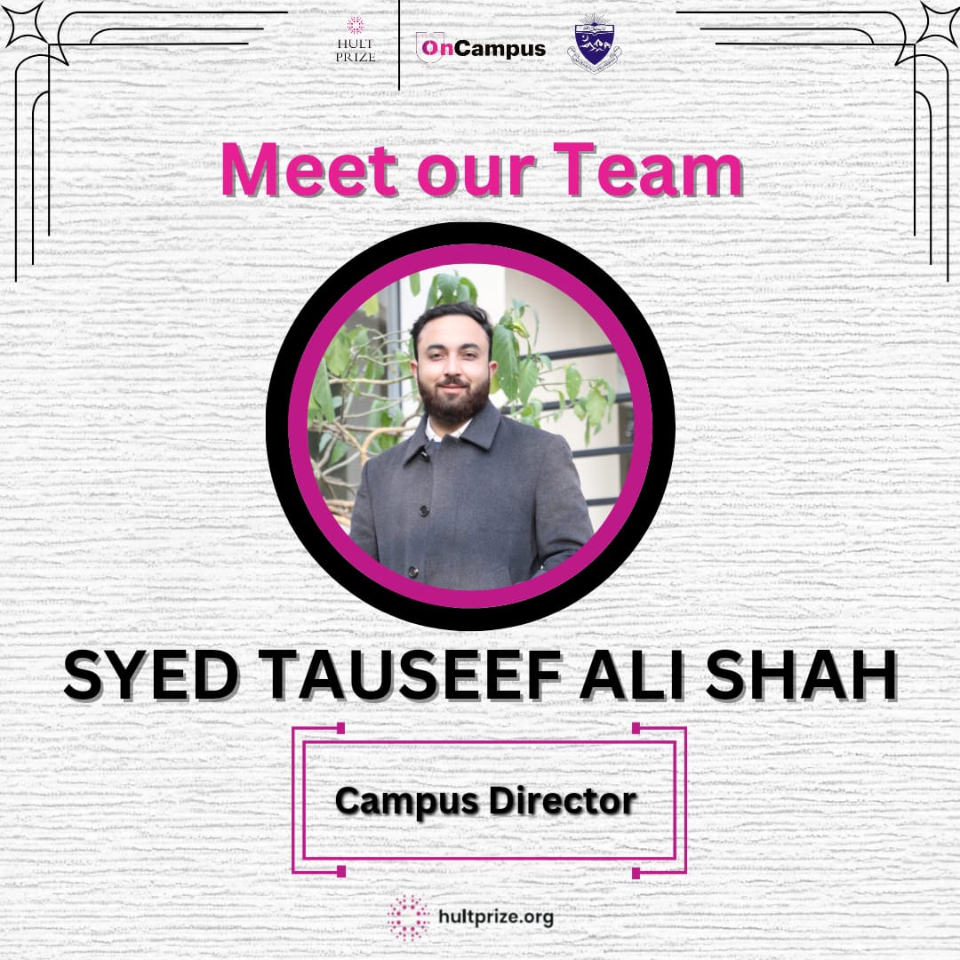 PrizeUop's tweet photo. Celebrating Syed Tauseef Ali Shah, the driving force behind Hult Prize UOP! 🌟 His dedication, work ethic, and leadership make this event a success. 🚀 #HultPrize #ChangeMakers #SocialEnterprise #TeamUOP https://t.co/aZNHOLqTIs