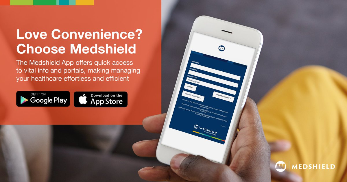 MedshieldSA's tweet photo. Stay on top of your health with the Medshield Member App! Quick, convenient access to your medical scheme information anytime, anywhere. 💼📲

👉 Available on the relevant App stores.

#MedshieldSA #Effortless #Healthcare #OnTheGo #MedshieldMemberApp #download https://t.co/YzLG1QHbiT