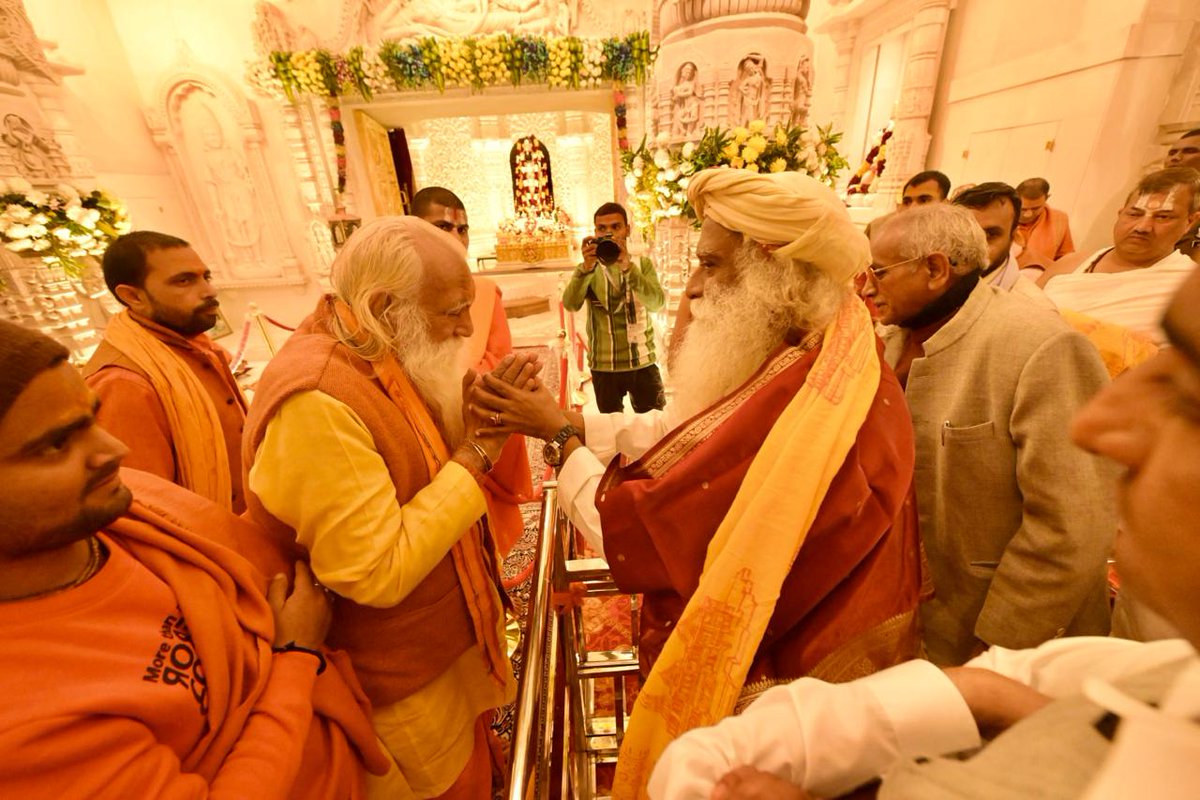 Jeeva #SaveSoil🤝🌎🕊 (@jeeva04) on Twitter photo <a href="/SadhguruJV/">Sadhguru</a> <a href="/ShriRamTeerth/">Shri Ram Janmbhoomi Teerth Kshetra</a> PROFOUND Gratitude Is The ONLY Way To THANK & HONOUR The PRECIOUS Lives Who STRIVED To MAKE
THIS HAPPEN🙏😢🙇♀️
#AyodhyaRamMandir Is Only A Projection Of What WAS,IS & ALWAYS WILL BE In The💓s Of DEVOTEES🥲
Love,Light & Laughter~Let US MAKE IT HAPPEN💘🐚☸️
x.com/Namami_Bharata… <a href="/SadhguruJV/">Sadhguru</a> <a href="/ShriRamTeerth/">Shri Ram Janmbhoomi Teerth Kshetra</a> PROFOUND Gratitude Is The ONLY Way To THANK & HONOUR The PRECIOUS Lives Who STRIVED To MAKE
THIS HAPPEN🙏😢🙇♀️
#AyodhyaRamMandir Is Only A Projection Of What WAS,IS & ALWAYS WILL BE In The💓s Of DEVOTEES🥲
Love,Light & Laughter~Let US MAKE IT HAPPEN💘🐚☸️
x.com/Namami_Bharata…