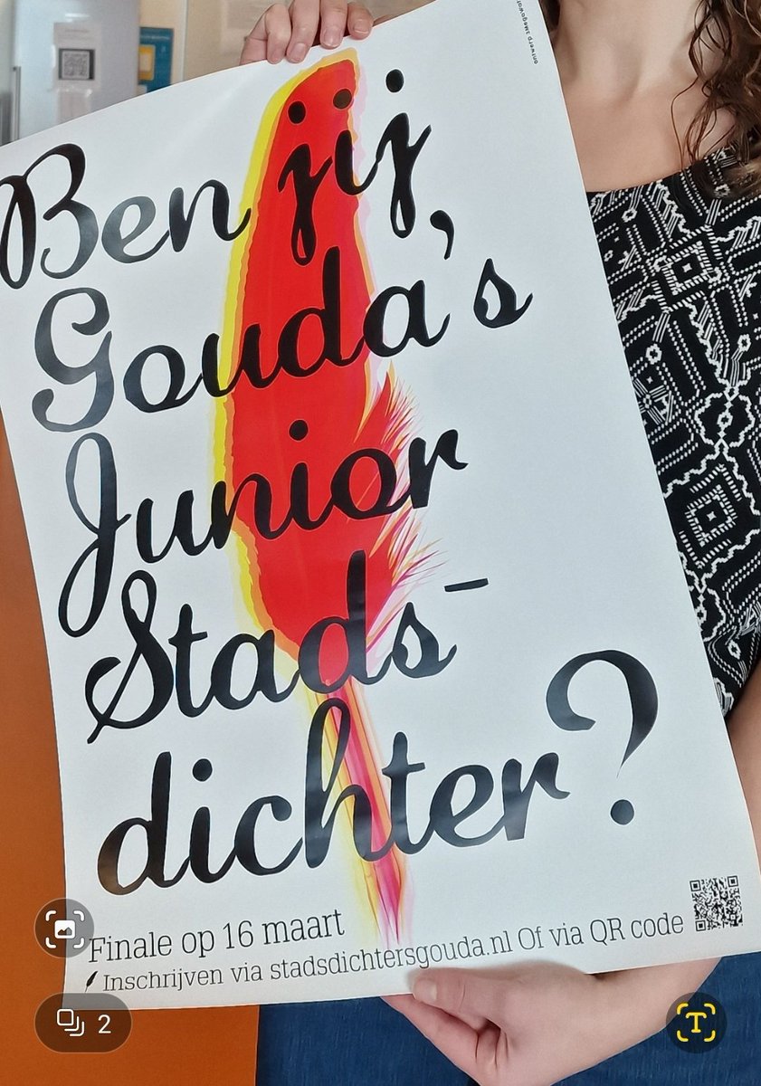 Houd je van taal, ritme, klank en lijkt het je leuk om jouw gedichten of spoken words aan een groot publiek te laten horen?
Ben je tussen de 12 en 17 jaar oud, woon je in Gouda en/of ga je in Gouda naar school?
Dan is dit je kans!
stadsdichtersgouda.nl
Inschrijven tot 1 maart!