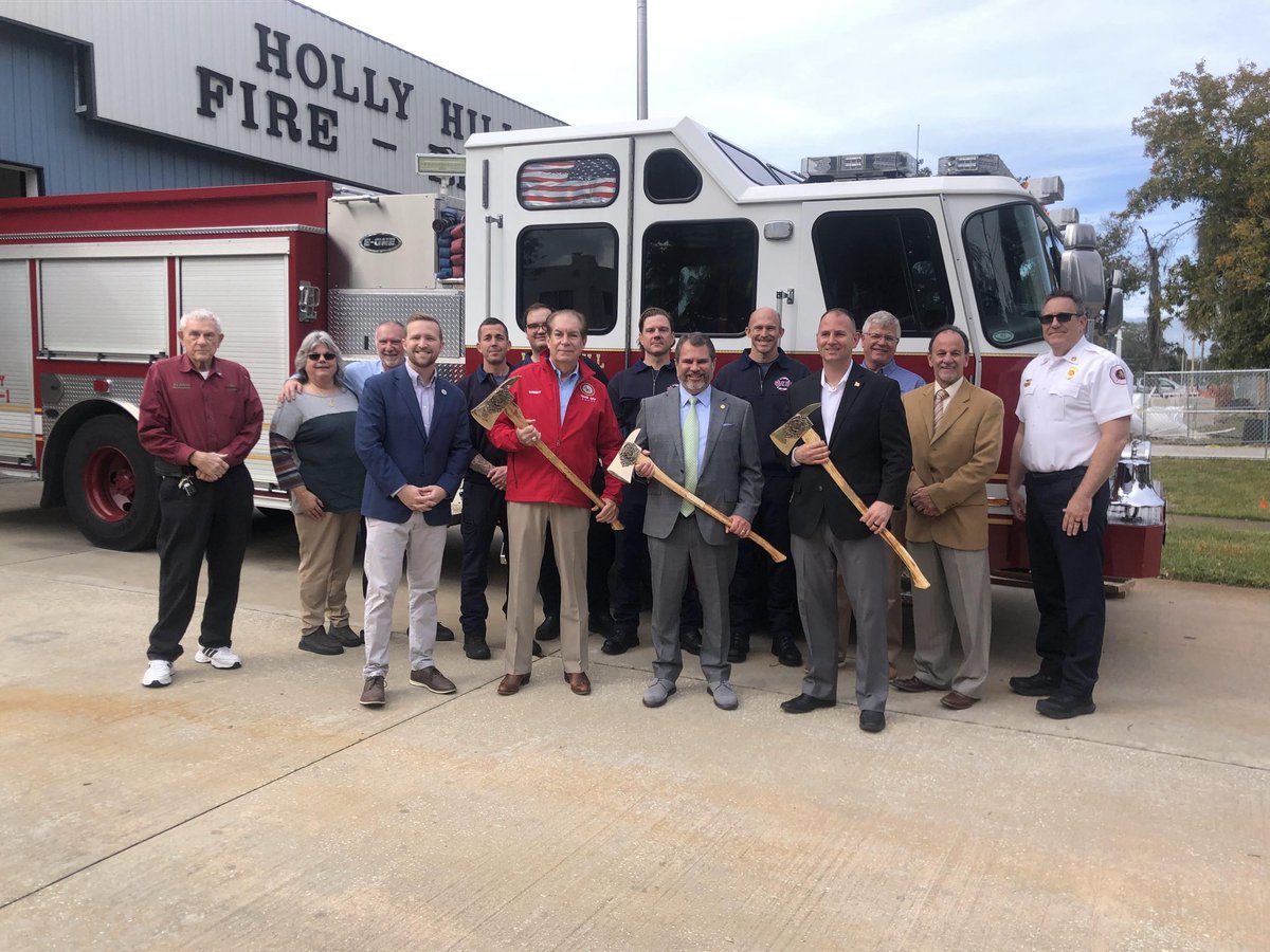 SenTom_wright's tweet photo. It was a privilege to attend the ground breaking ceremony for the new Holly Hill Fire Station and an honor to receive a ceremonial axe. https://t.co/FjDGVCEmln