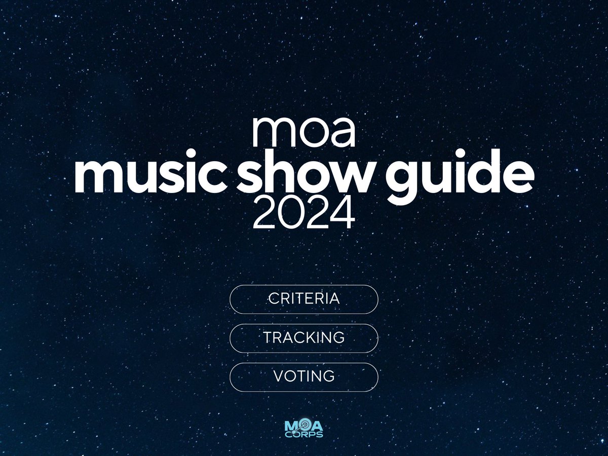 MOACorps's tweet photo. MOA Music Show Guide 2024 is here, and it's the most comprehensive edition yet!

Prepare for TXT's next comeback with this guide, where we aim to answer all your questions about MUSIC SHOWS!

Complete guide: https://t.co/gdbGGVNYDA

#MO4TXT #MOAisONE 
#TOMORROW_X_TOGETHER