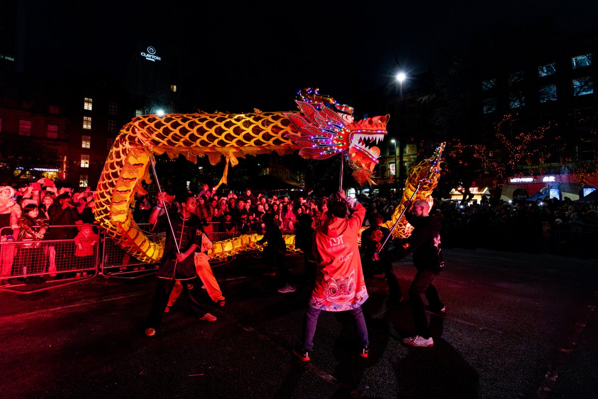 The @ChineseNYMCR celebrations were colourful, vibrant, loud and amazing as always. The Year of the Dragon was beautiful showcased through the streets of Manchester with the Dragon Parade from @FCAM_Org and supported by @CityCo and @ManCityCouncil.