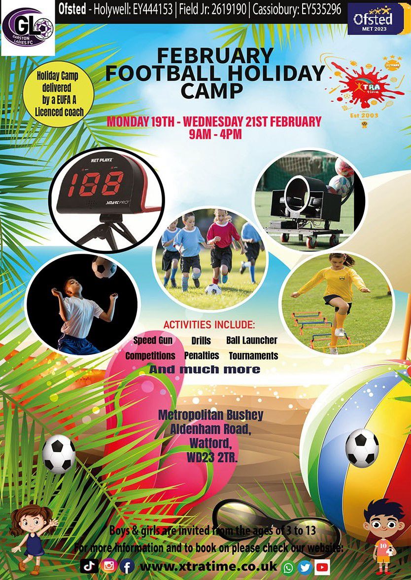 1 week to go until half term holiday camp!! Make sure to book on if you haven't already👍

#holidaycamp #Cassiobury #hemel #halfterm