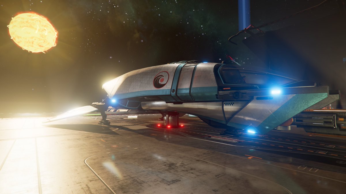 GenXGamingJapan's tweet photo. Another sunrise here in the verse with my little starter ship :) 
#x4 #x4game #photography #cameramode #game #space #spacegame #Master #lifeonplanetjapan https://t.co/9NQSv0oxAr