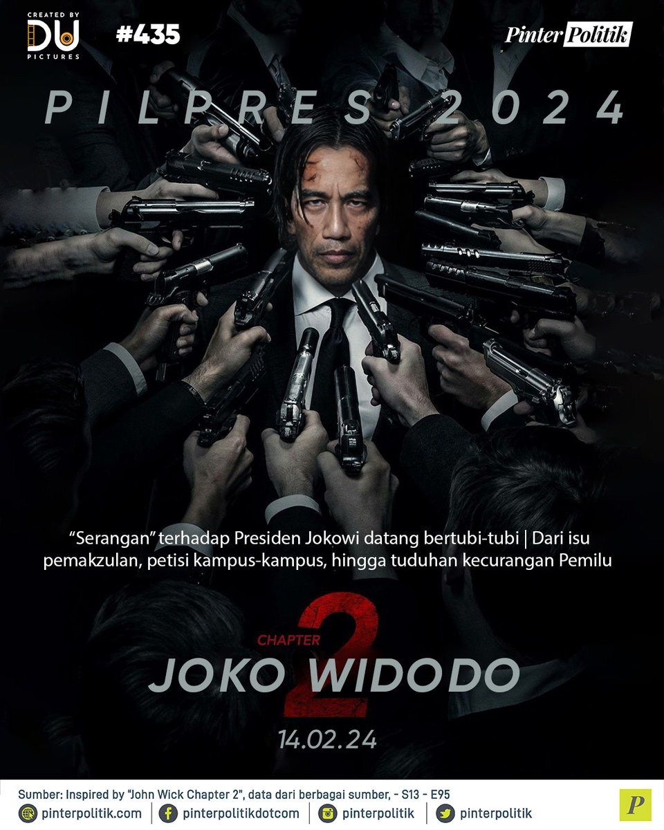 pinterpolitik's tweet photo. Serangan bertubi-tubi terus menghampiri Pak Jokowi beberapa waktu terakhir ini. Kalau menurut kalian gimana? Share pendapat kalian di kolom komentar ya!

#jokowi #johnwick #pilpres2024 #iposter #pinterpolitik #politikindonesia #beritapolitik https://t.co/v1vfrRVzcq