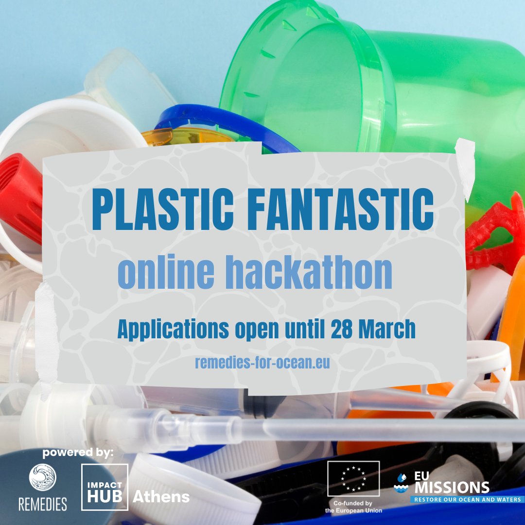 📣 Calling #Plasticpreneurs tackling plastic pollution!
🚀 Join the PLASTIC FANTASTIC international online Hackathon by @REMEDIES_eu
Apply by March 28th for a chance to win custom business support!
🔗 bit.ly/3Sbl47S 👈🏼
#PlasticFantasticHackathon #InnovationForChange