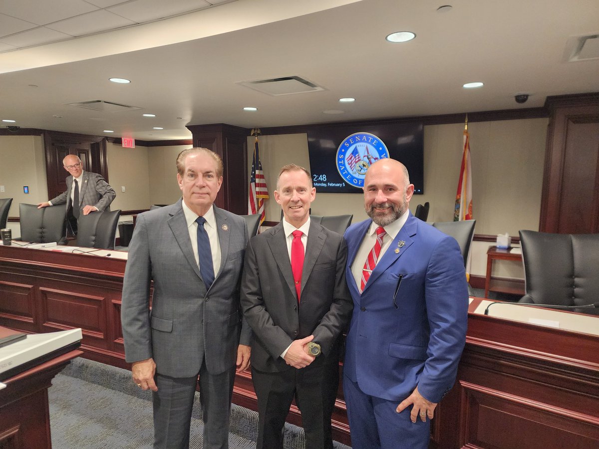 SenTom_wright's tweet photo. It was a privilege to Chair the Senate Committee on Military and Veteran Affairs, Space and Domestic Security this week, where we confirmed Colonel Mark Thieme for his role as the Director of the Florida State Guard. https://t.co/vPk5PrFtpN