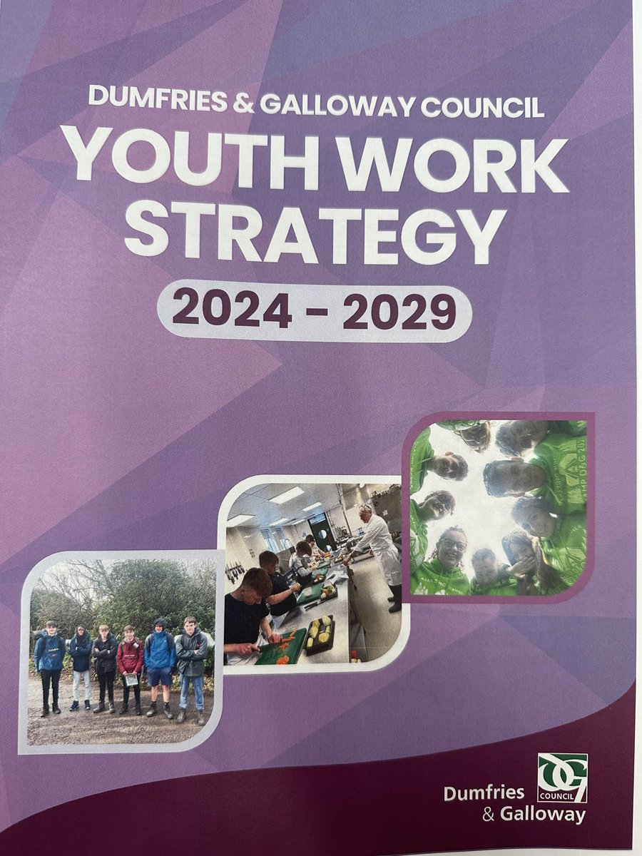 On Wednesday 7th February during the joint meeting between <a href="/dgcouncil/">Dumfries and Galloway Council</a> &amp; <a href="/YouthCouncilDG/">Dumfries & Galloway Youth Council</a> a 5 year council strategy for youth work was approved.
This is the 1st youth work strategy to have been produced for the area and clearly outlines the 5 key work areas.
