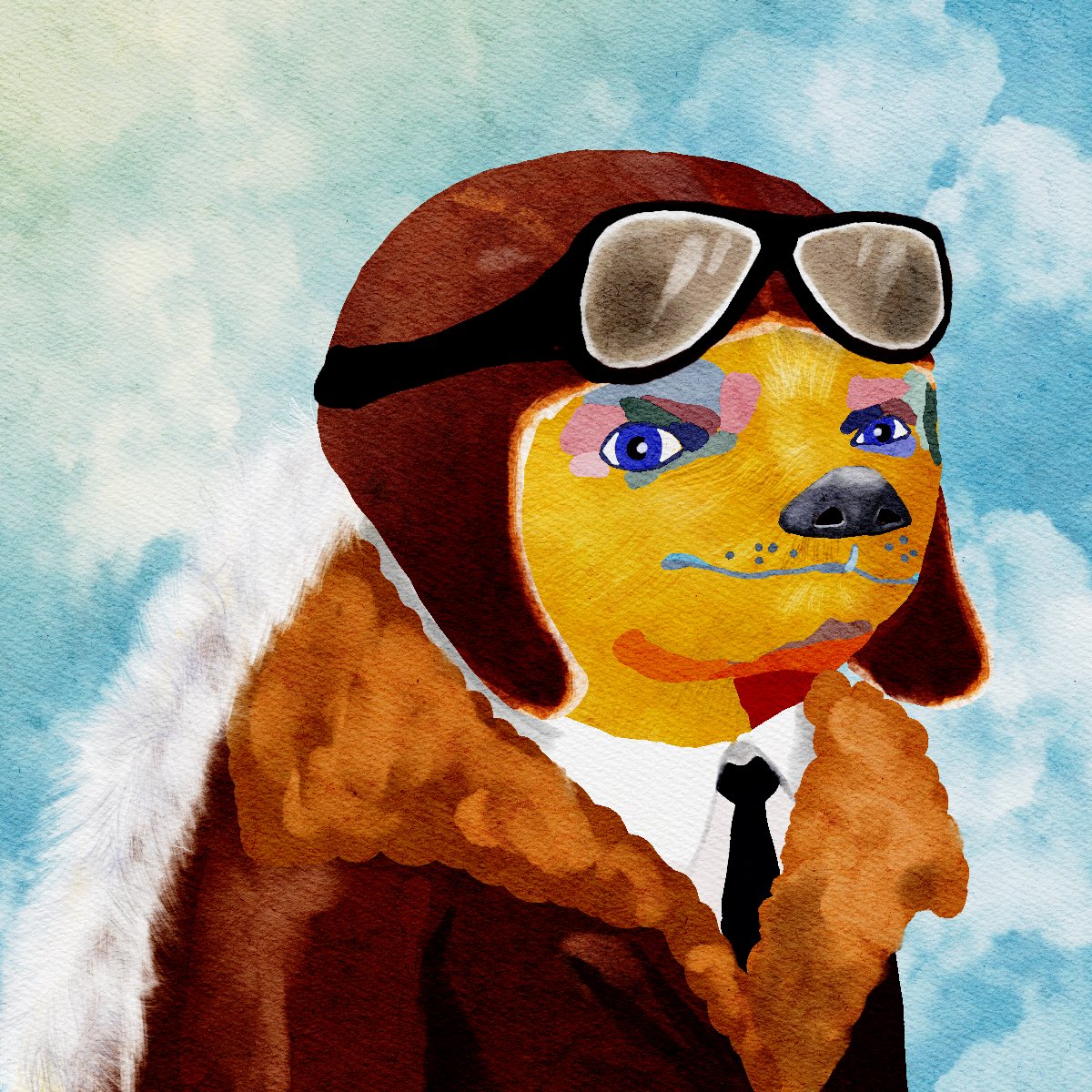 And our final special badger… Amelia Earhart Badger! Is it a bird? Is it a plane? Or is it the first female aviator to fly solo across the Atlantic Ocean! 🐾✨
