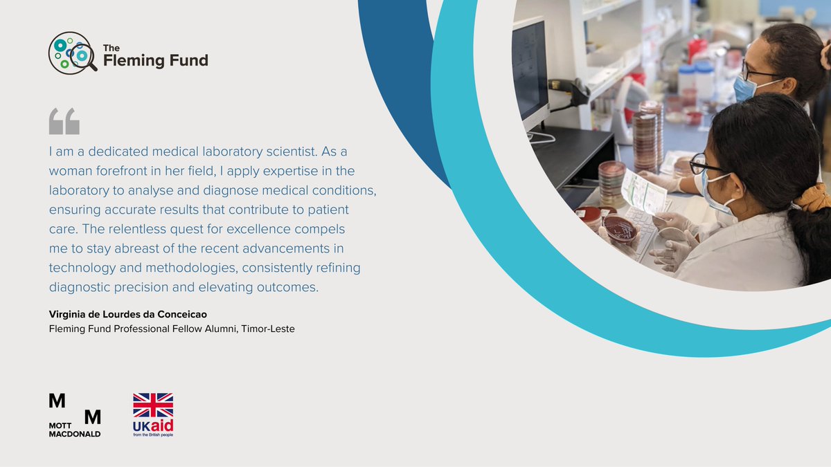 #Alumni Fellow Virginia de Lourdes da Conceicao is a Senior Microbiology Scientist currently working at the Public Health Laboratory in #TimorLeste🇹🇱.