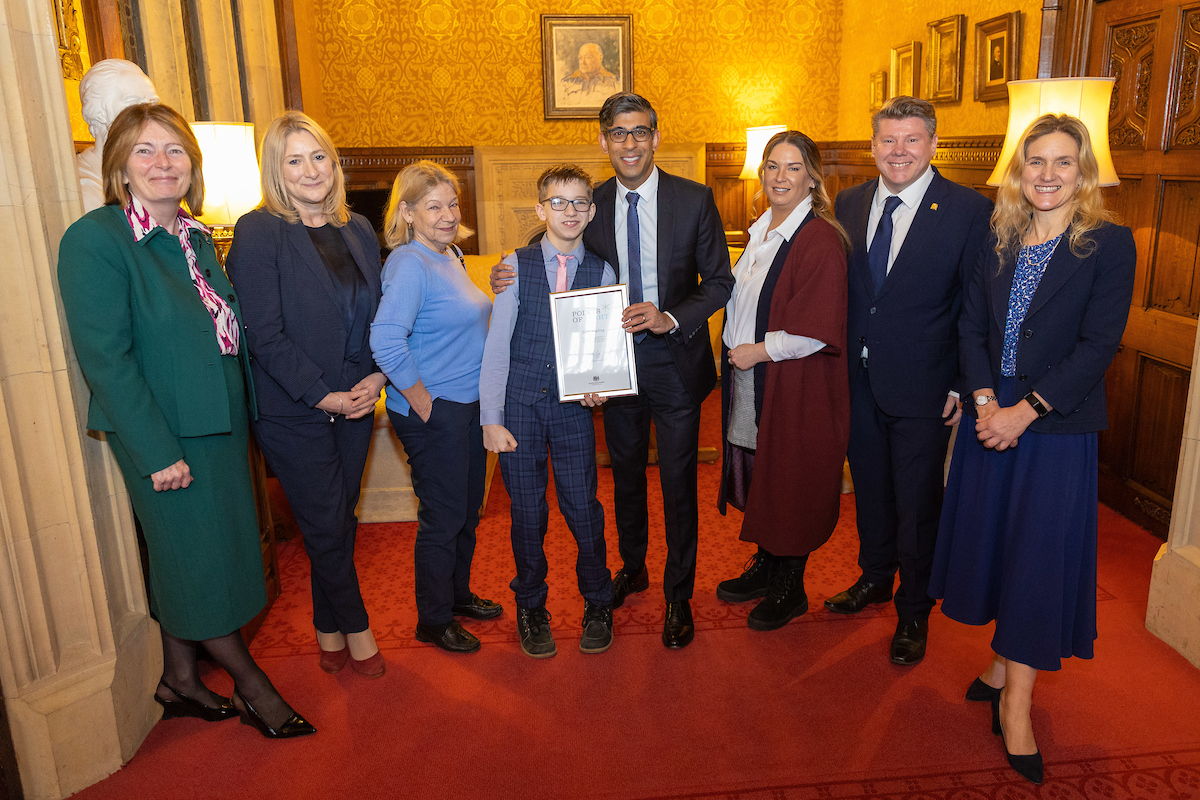 epilepsysociety's tweet image. On #InternationalEpilepsyDay, we celebrate law-changer, Zach!
Last week we marked #ZachsLaw with Zach meeting
@RishiSunak, @Keir_Starmer and taking photos at
@10DowningStreet. Zach’s Law means people with epilepsy will be safer online - and trolls will be brought to justice.💜