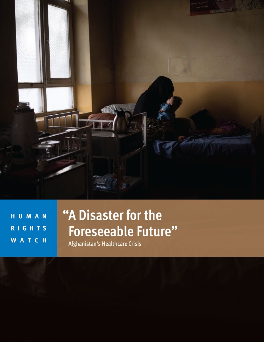 We have just published the report,“‘A Disaster for the Foreseeable Future, on Afghanistan's Healthcare Crisis. We have lined up experts to respond to your media inquiries about the findings of the report, so please get in touch with me or hrwpress@hrw.org hrw.org/report/2024/02…