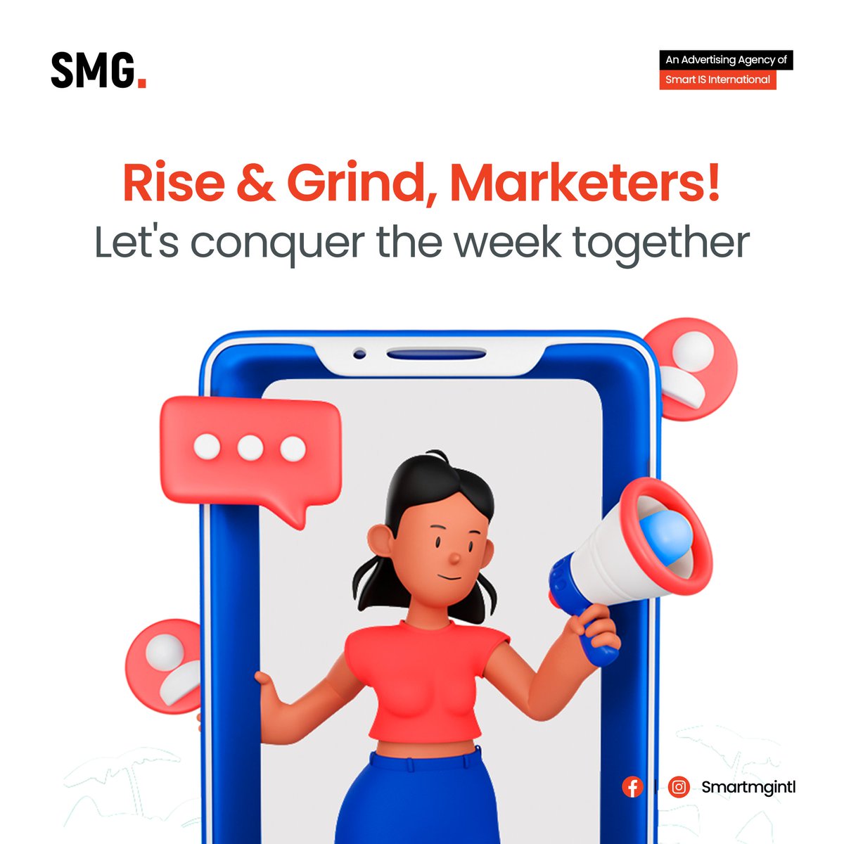 smartmgintl's tweet photo. Time to rise, shine, and market like a rockstar! Let's turn those Monday blues into marketing hues and make this week legendary!

#RiseAndShine #MondayInspiration #MarketingGoals #WeekOfSuccess https://t.co/OhBCRI6PKl